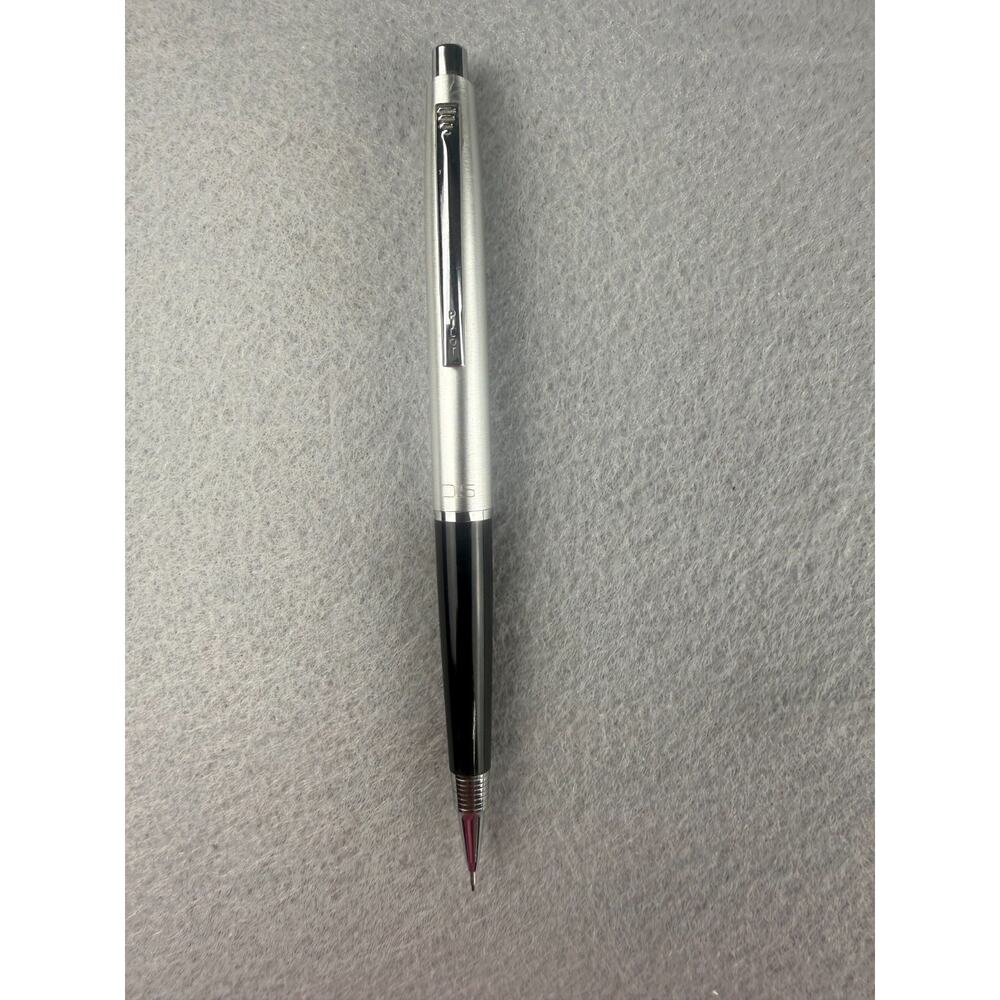 Vintage Pentel s55 Mechanical Pencil Silver /Black 0.5mm Lead